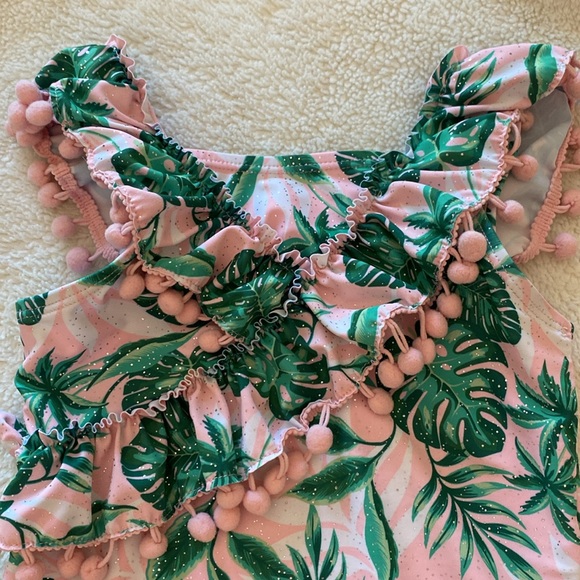 Girls Nicole Miller One Piece Swim Suite 6x - Picture 3 of 4